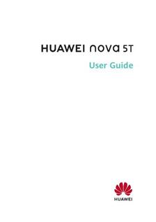Huawei Nova 5T manual. Tablet Instructions.
